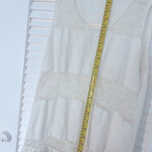 White lace shirt by KimiKa, Ideal for Summer, Festival, Barbecue, Garden party - Picture 5 of 6